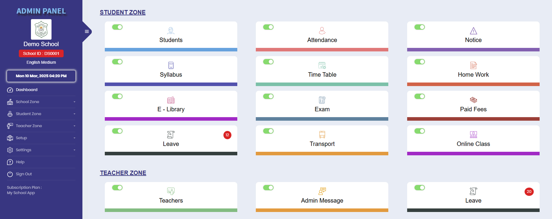 Student Admin Panel